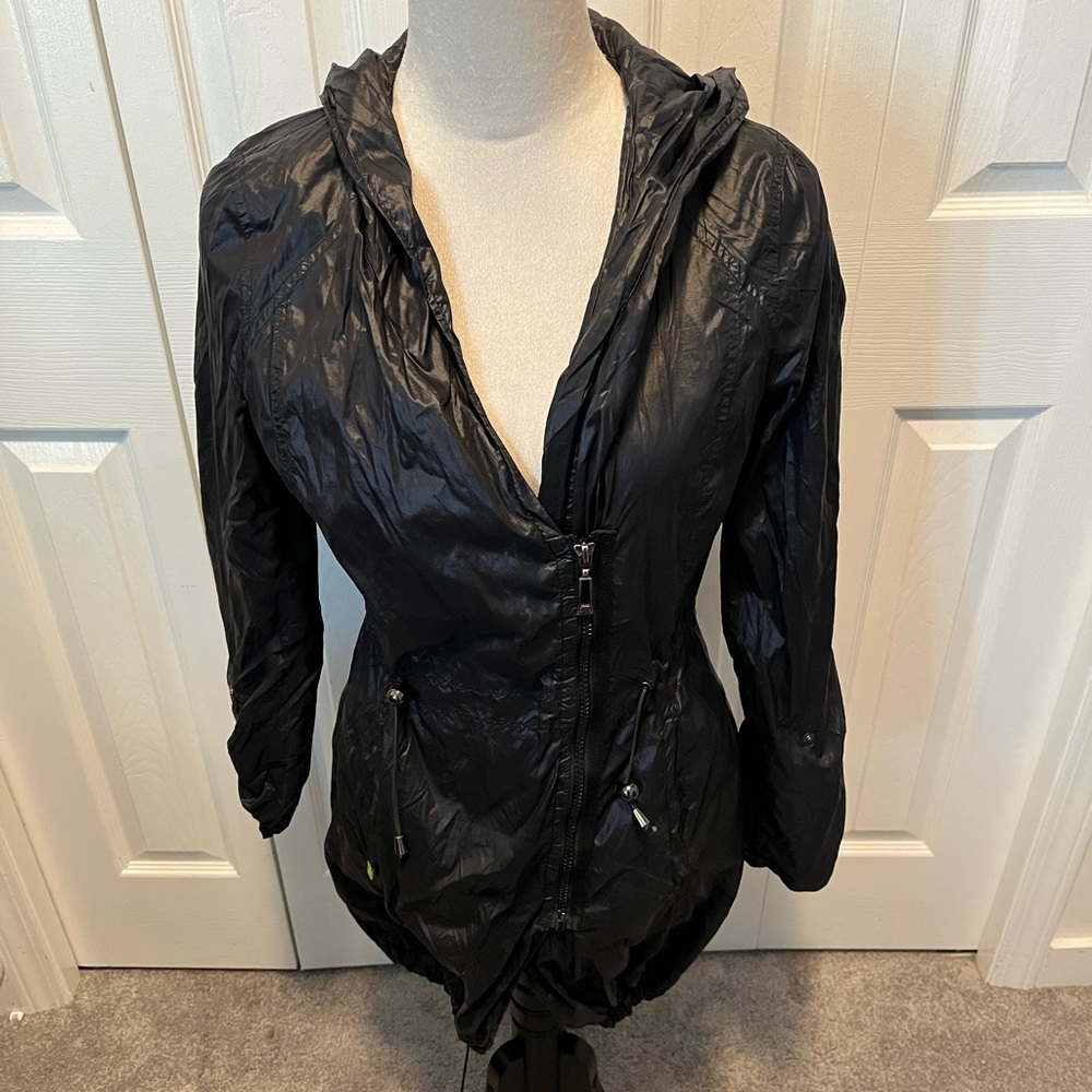 Soia & Kyo Black Women's Hooded Jacket Size S